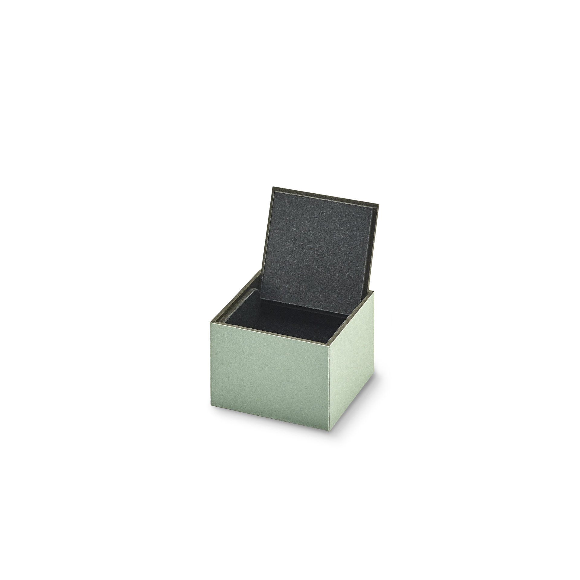 Flipbox ring, 50 x 50 x 35 mm, dusty green