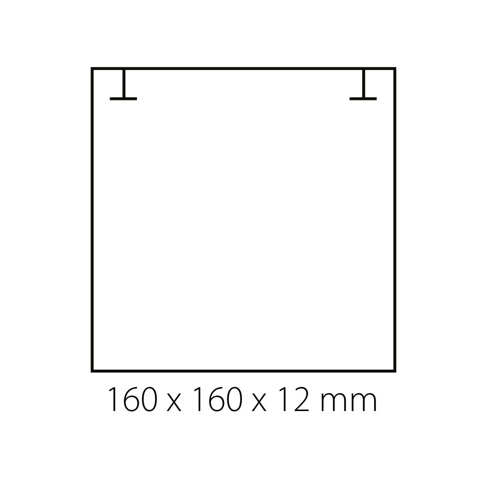 Flipbox Kette 167 x 167 x 30 mm, graugrün