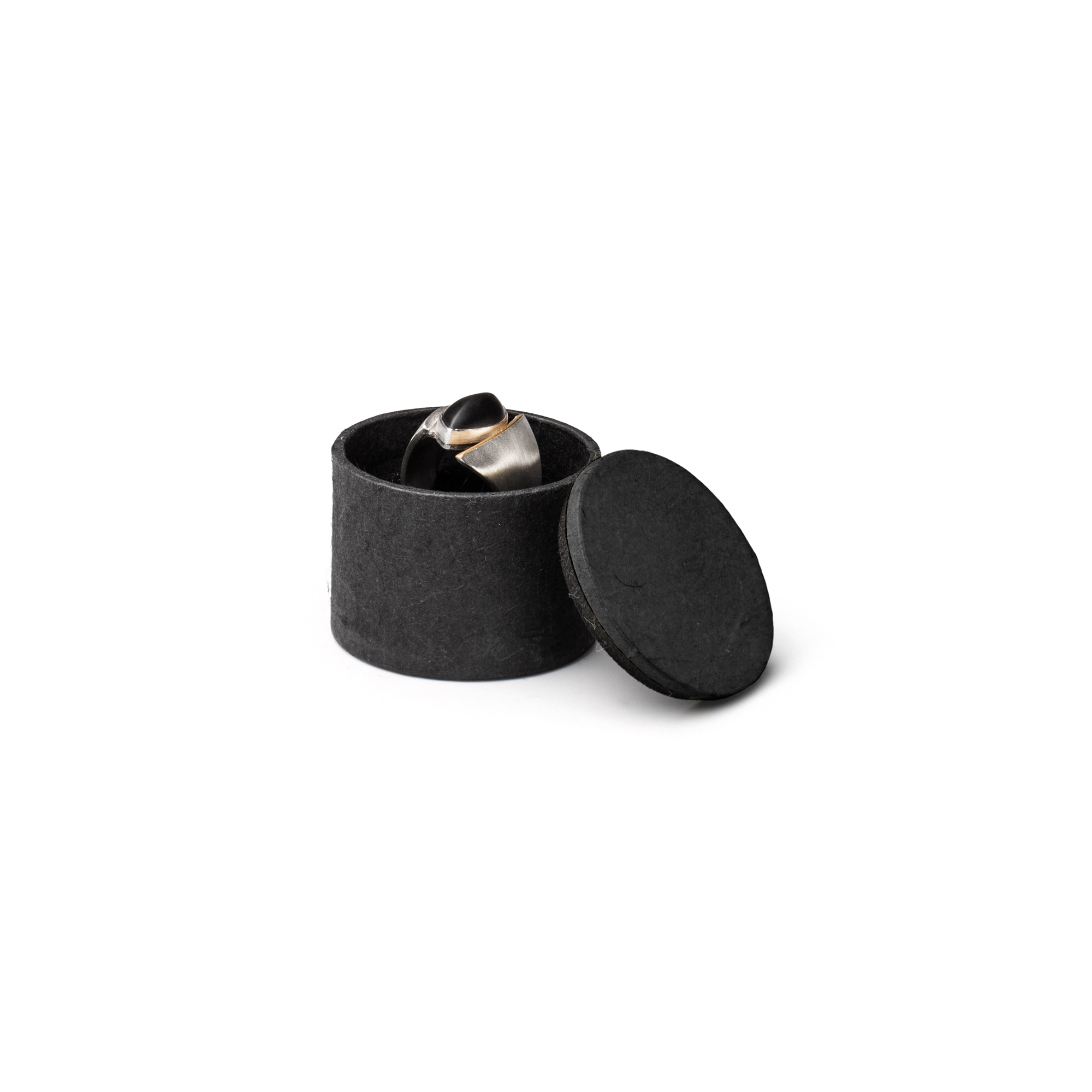Puk Ring, 45 x H 35 mm,  black